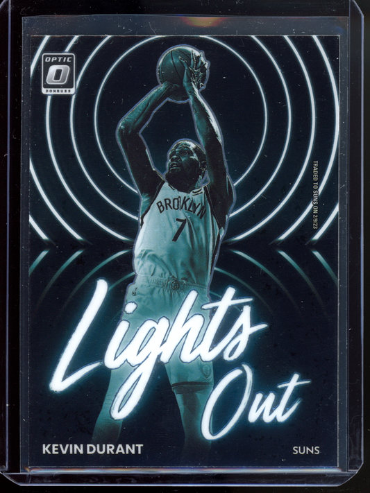 Kevin Durant Lights Out I 2022-23 Panini Donruss Optic