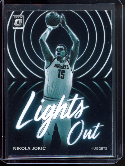 Nikola Jokic Lights Out I 2022-23 Panini Donruss Optic