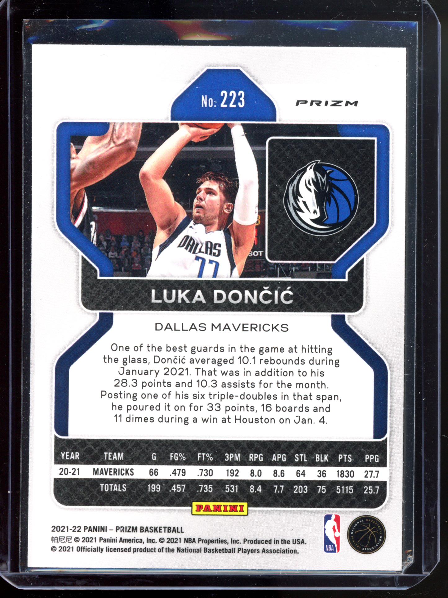 Luka Doncic Silver I 2021-22 Panini Prizm