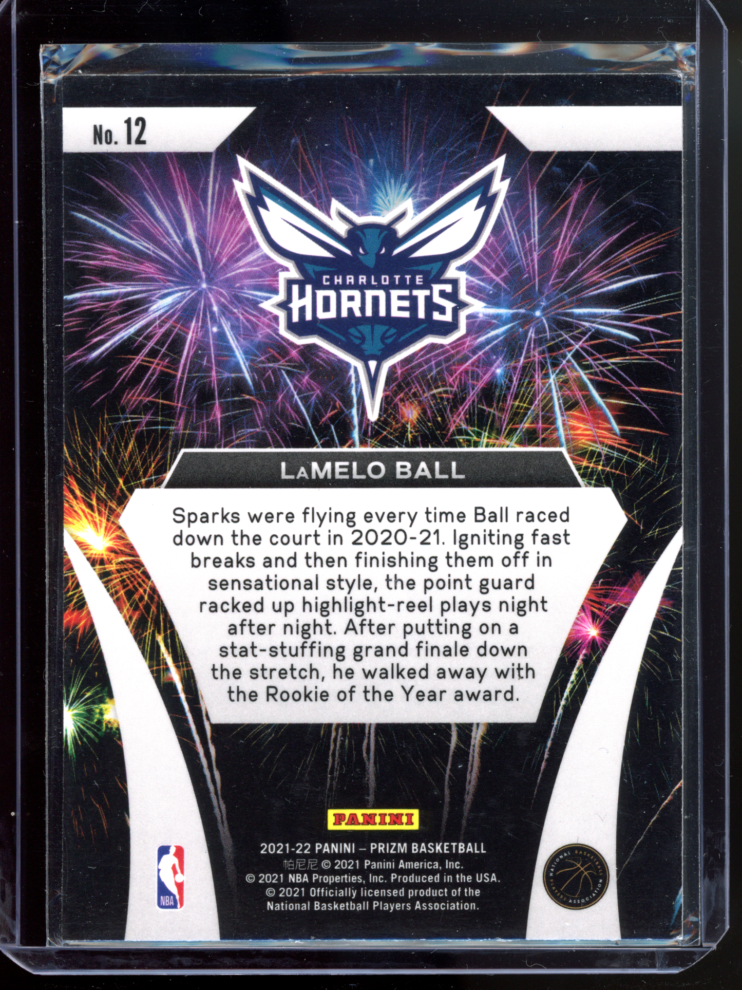 LaMelo Ball Fireworks I 2021-22 Panini Prizm