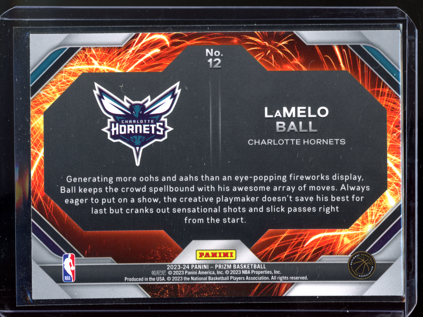 LaMelo Ball Fireworks I 2023-24 Panini Prizm