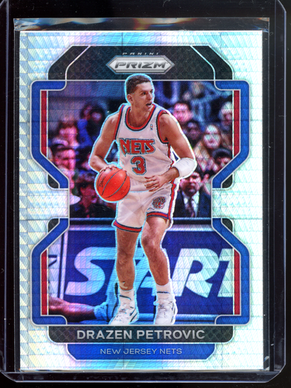 Drazen Petrovic Hyper Prizm I 2021-22 Panini Prizm