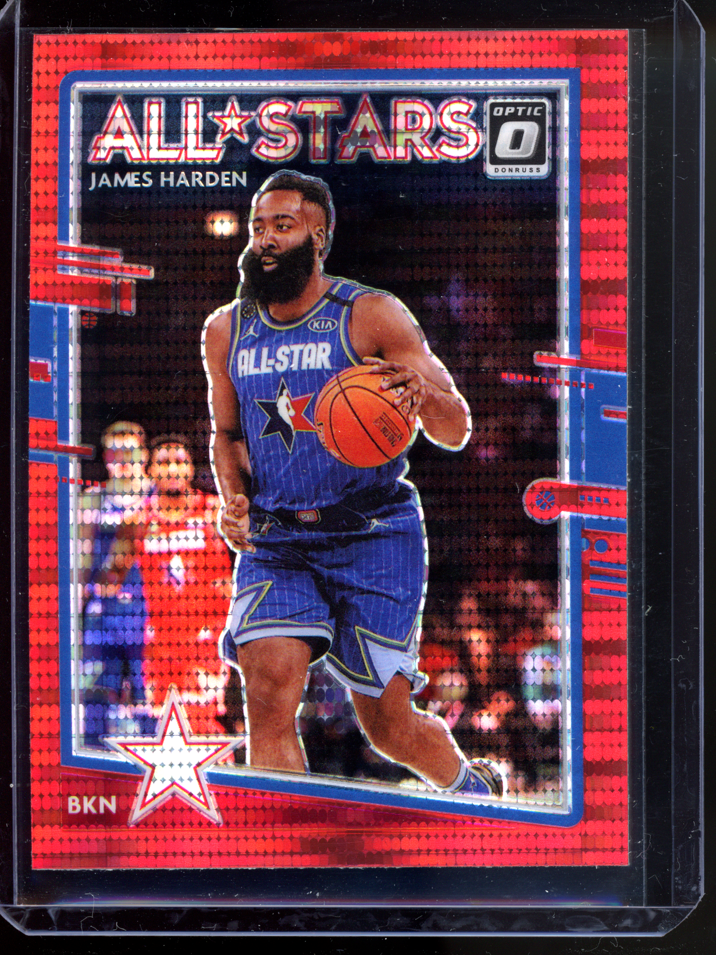 James Harden All-Stars Red Pulsar I 2020-21 Panini Donruss Optic