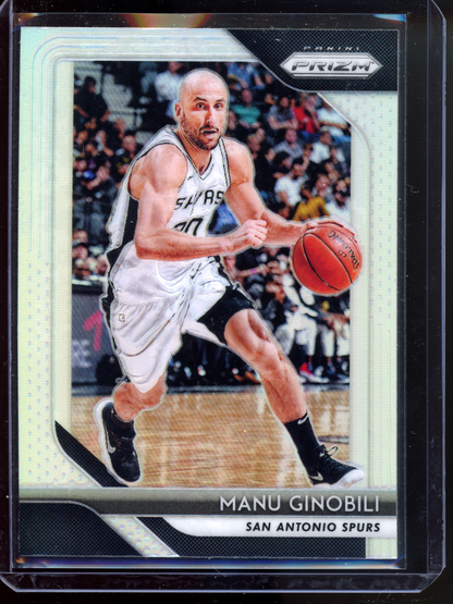 Manu Ginobili Silver I 2018-19 Panini Prizm