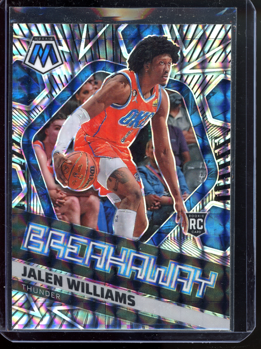 Jalen Williams Breakaway Silver Rookie I 2022-23 Panini Mosaic Prizm