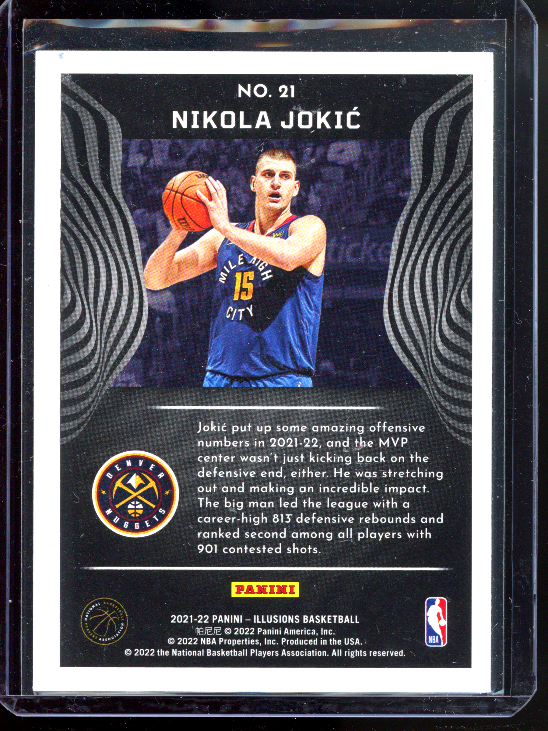 Nikola Jokic Parallel I 2021-22 Panini Illusions