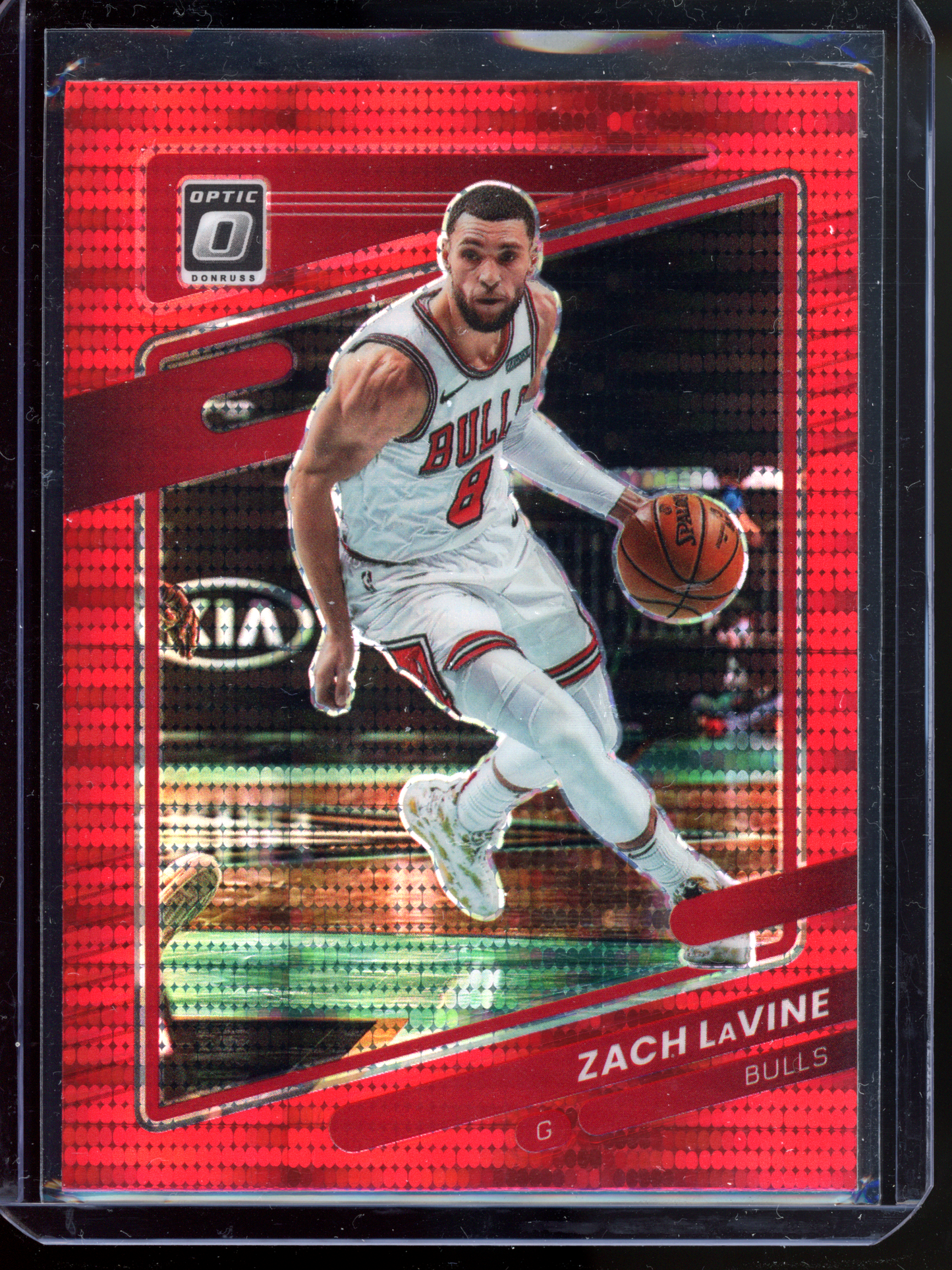 Zach Lavine Red Wave I 2021-22 Donruss Optic Prizm