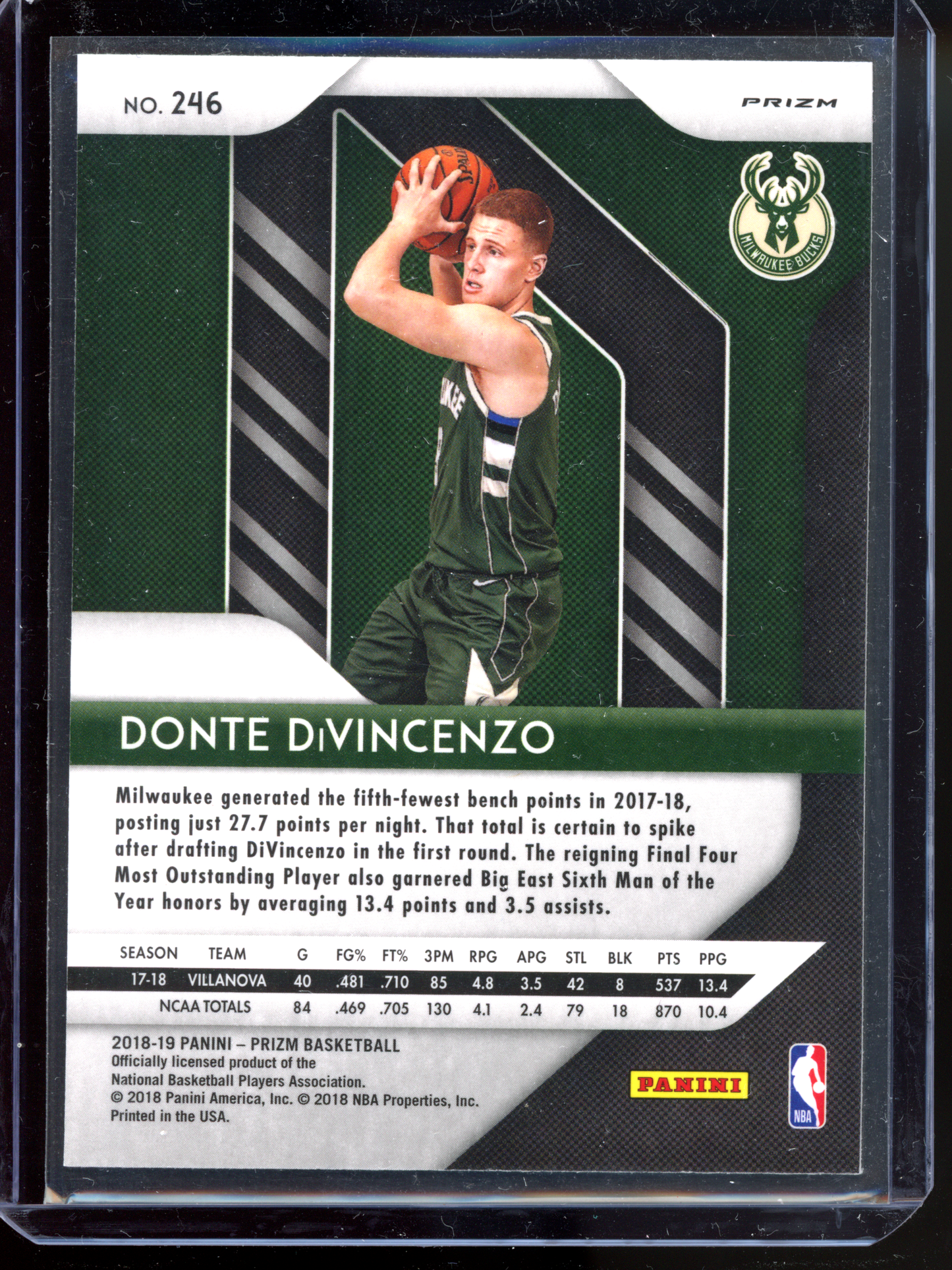 Donte Divincenzo Hyper Rookie I 2018-19 Panini Prizm