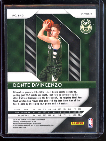 Donte Divincenzo Ruby Wave Rookie I 2018-19 Panini Prizm