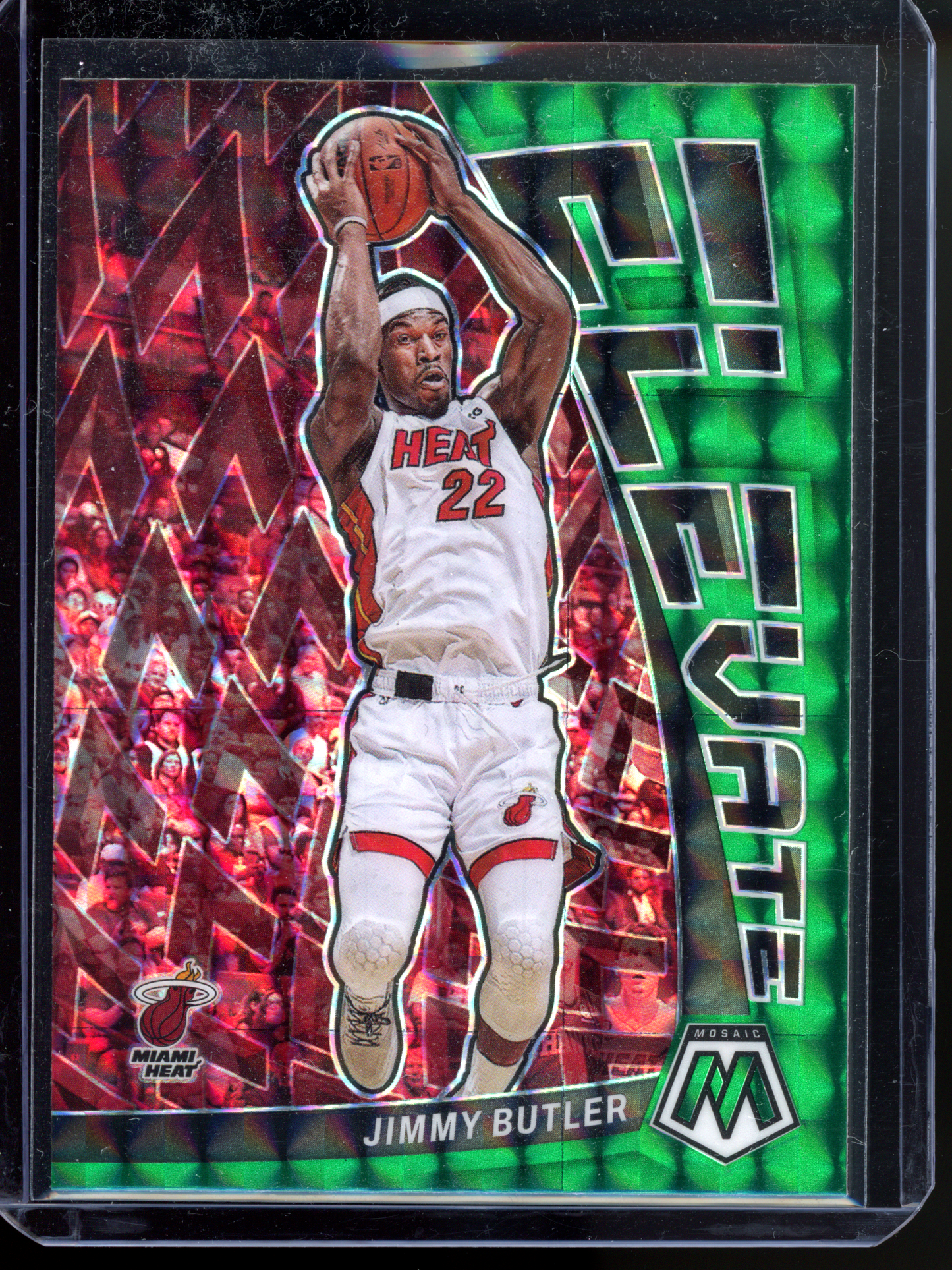 Jimmy Butler Elevate Green I 2022-23 Panini Mosaic Prizm