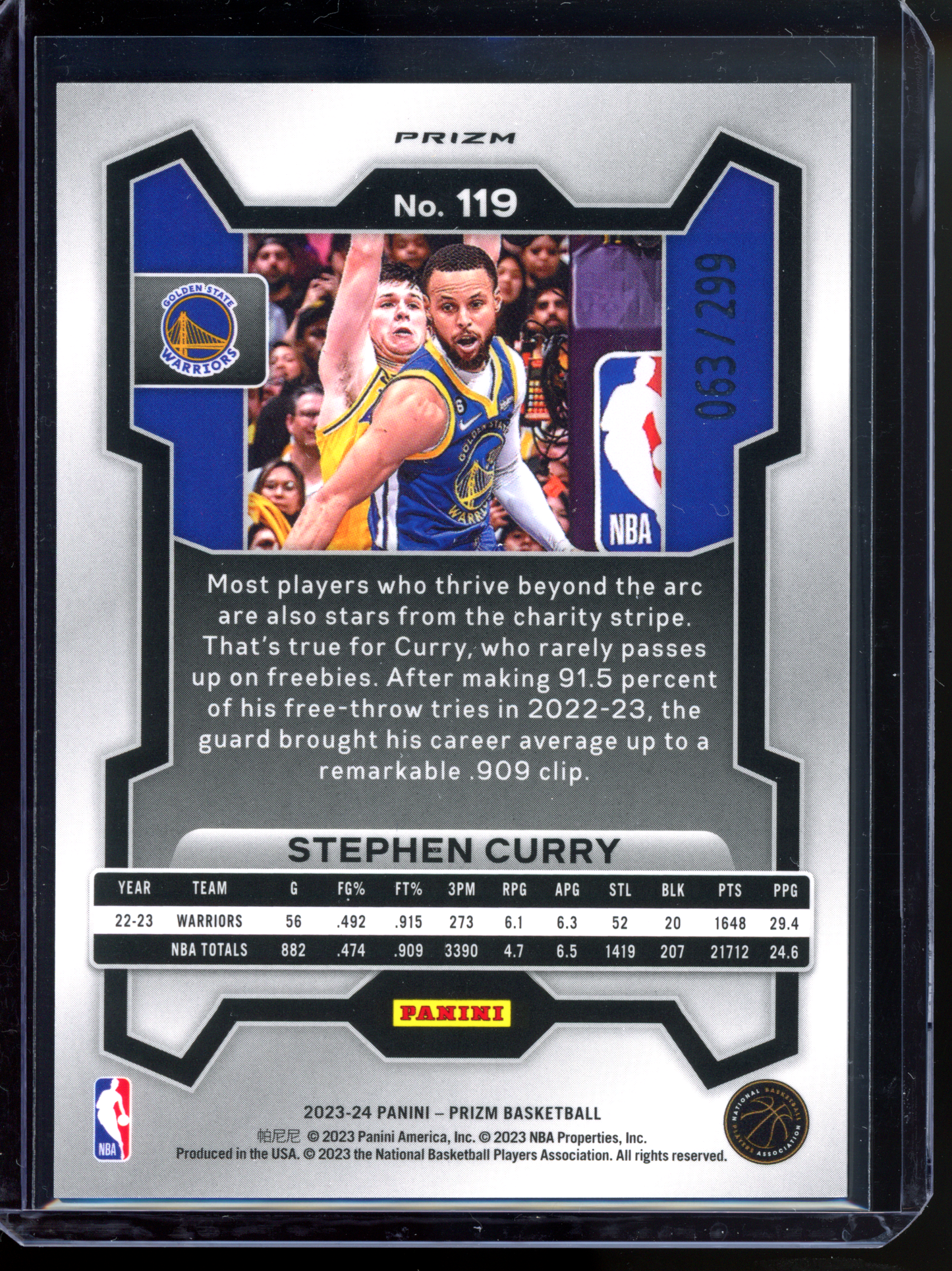 Stephen Curry Red - Limitiert auf 299 I 2023-24 Panini Prizm