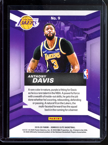 Anthony Davis Primary Colors I 2019-20 Panini Donruss Elite