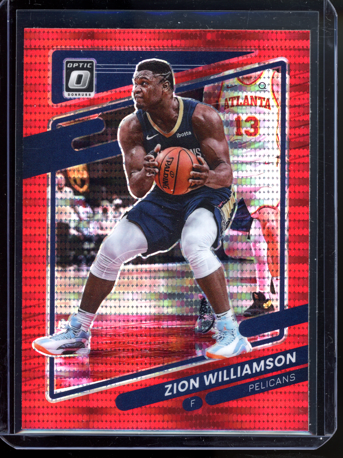 Zion Williamson Red Wave I 2021-22 Donruss Optic Prizm