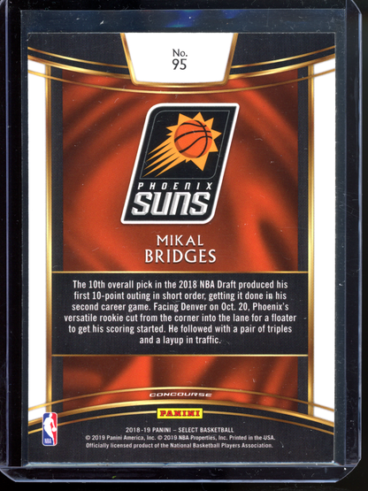 Mikal Bridges Concourse Rookie I 2018-19 Panini Select