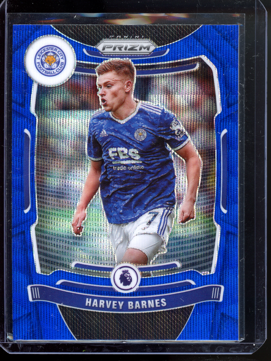 Harvey Barnes Blue I 2021-22 Panini Prizm Premier League Soccer