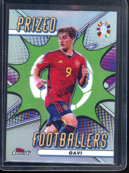 Gavi Prized Footballers I 2023-24 Topps Finest Road to Euro 2024