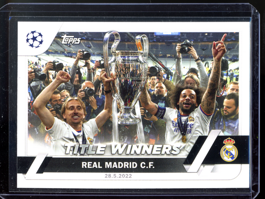 Real Madrid Title Winners I 2022-23 Topps UEFA Club Competitions