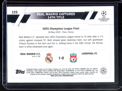 Real Madrid Title Winners I 2022-23 Topps UEFA Club Competitions