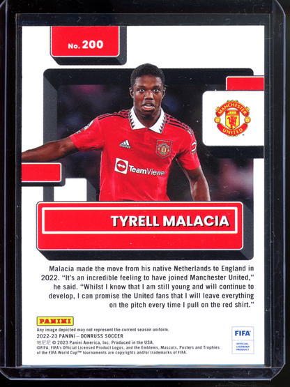 Tyrell Malacia Rated Rookie I 2022-23 Panini Donruss FIFA