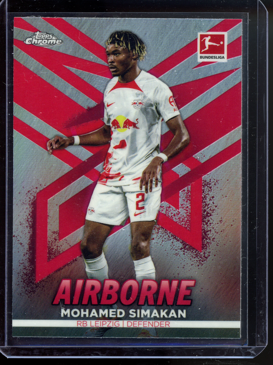 Mohamed Simakan Airbone I 2022-23 Topps Chrome Bundesliga