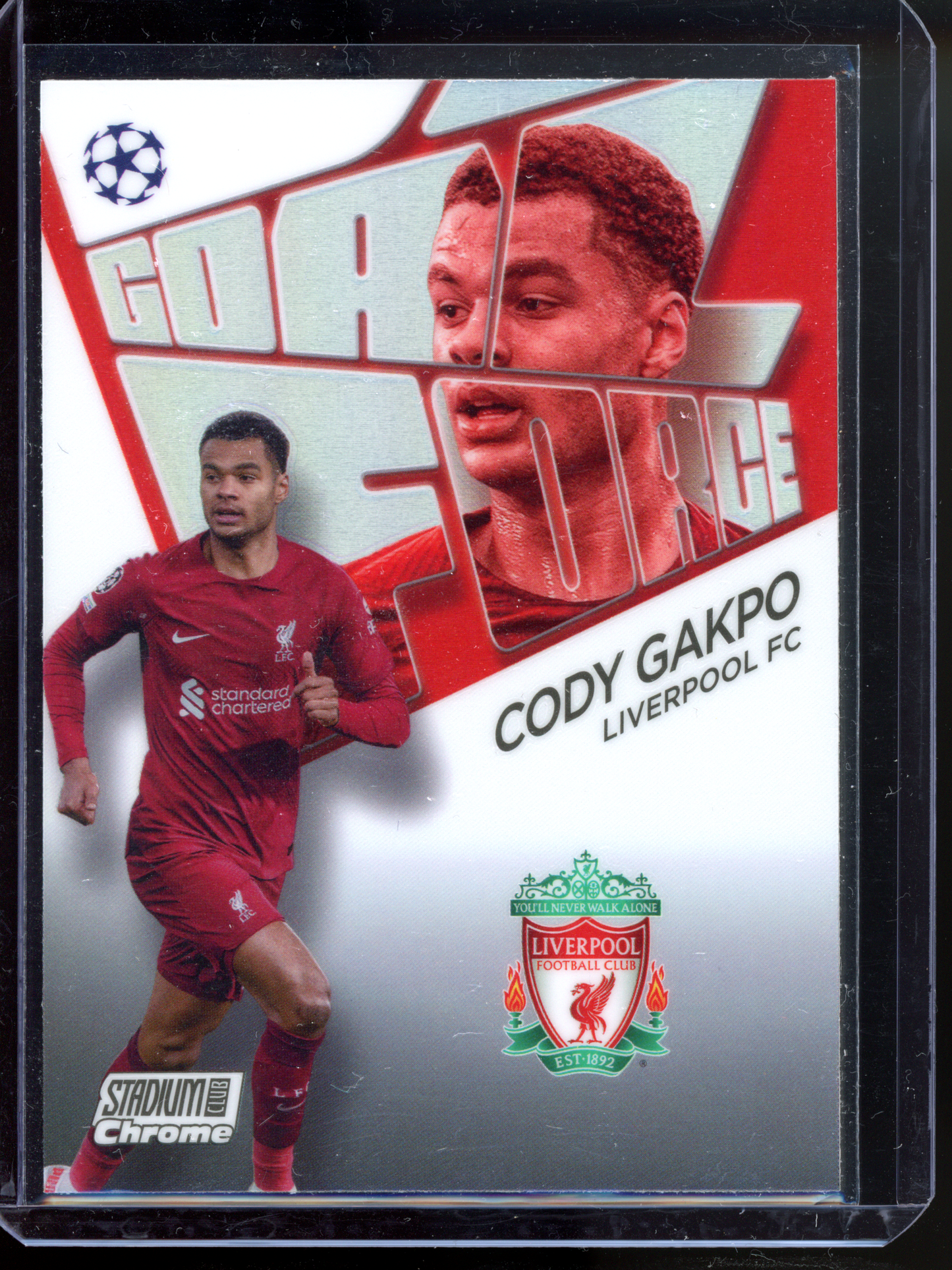 Cody Gakpo Goal Force I 2022-23 Topps Stadium Club Chrome UCL