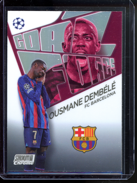 Ousmane Dembele Goal Force I 2022-23 Topps Stadium Club Chrome UCL