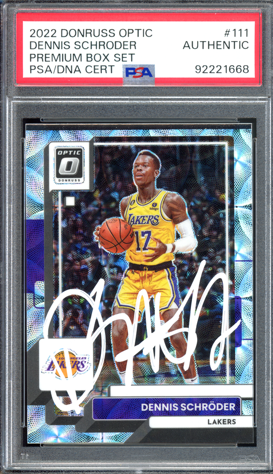 Dennis Schröder Autogramm Premium Box Set - Limitiert auf 249 I 2022-23 Panini Donruss Optic