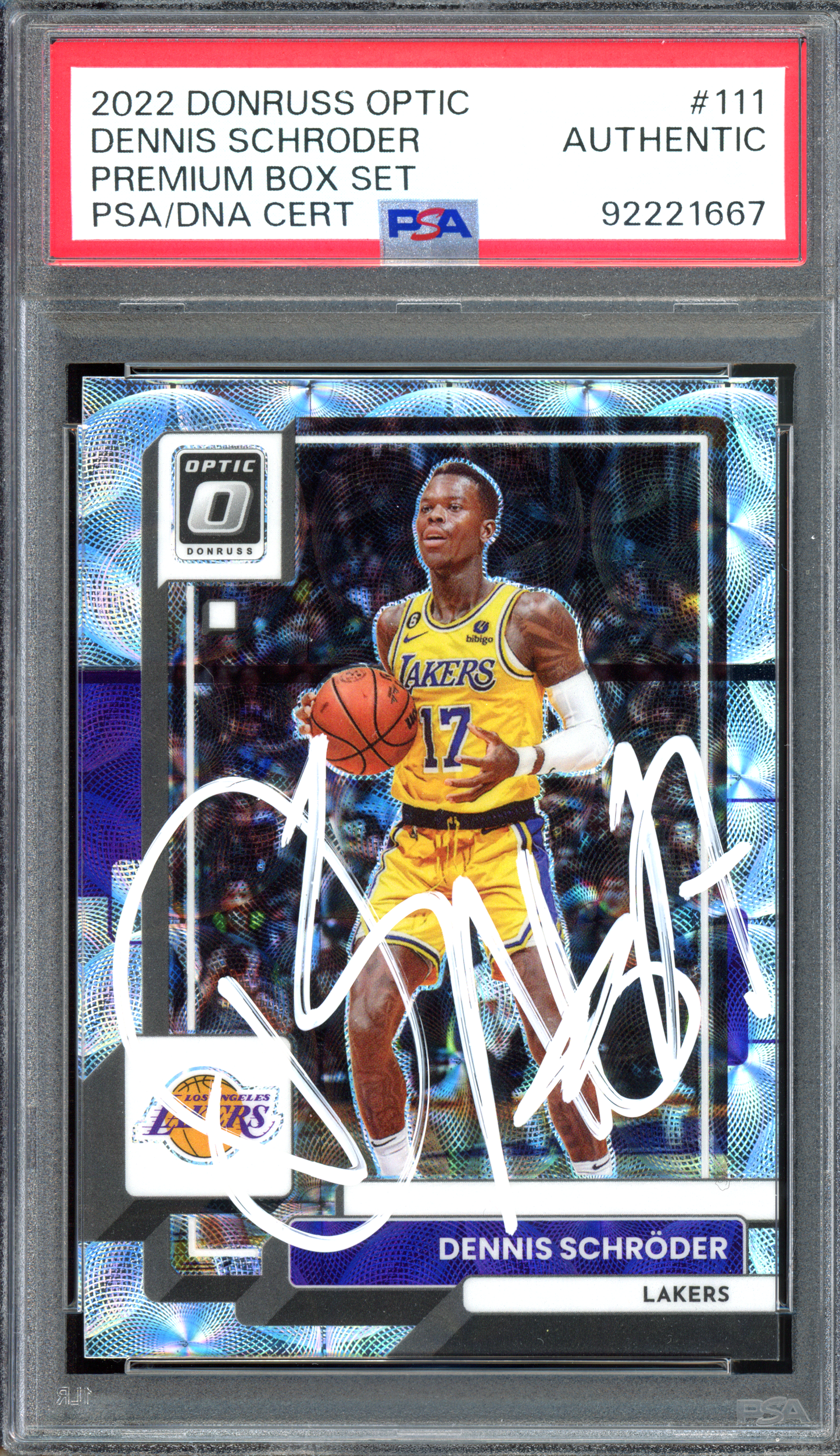 Dennis Schröder Autogramm Premium Box Set - Limitiert auf 249 I 2022-23 Panini Donruss Optic