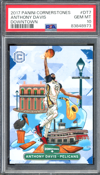 Anthony Davis Downtown PSA 10 I 2017-18 Panini Cornerstones