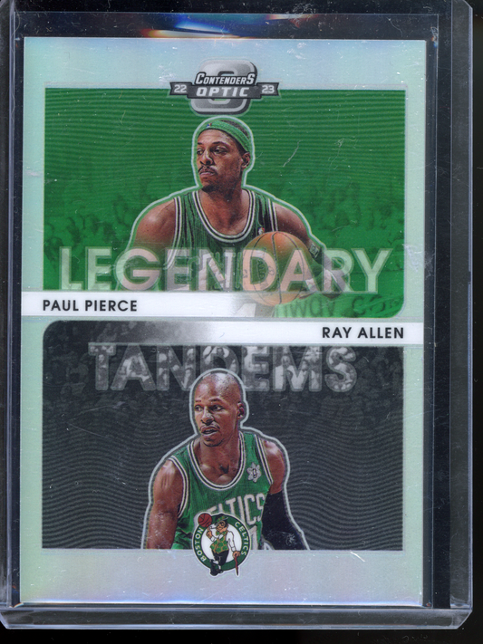 Paul Pierce & Ray Allen Legendary Tandems Silver I 2022-23 Panini Contenders Optic