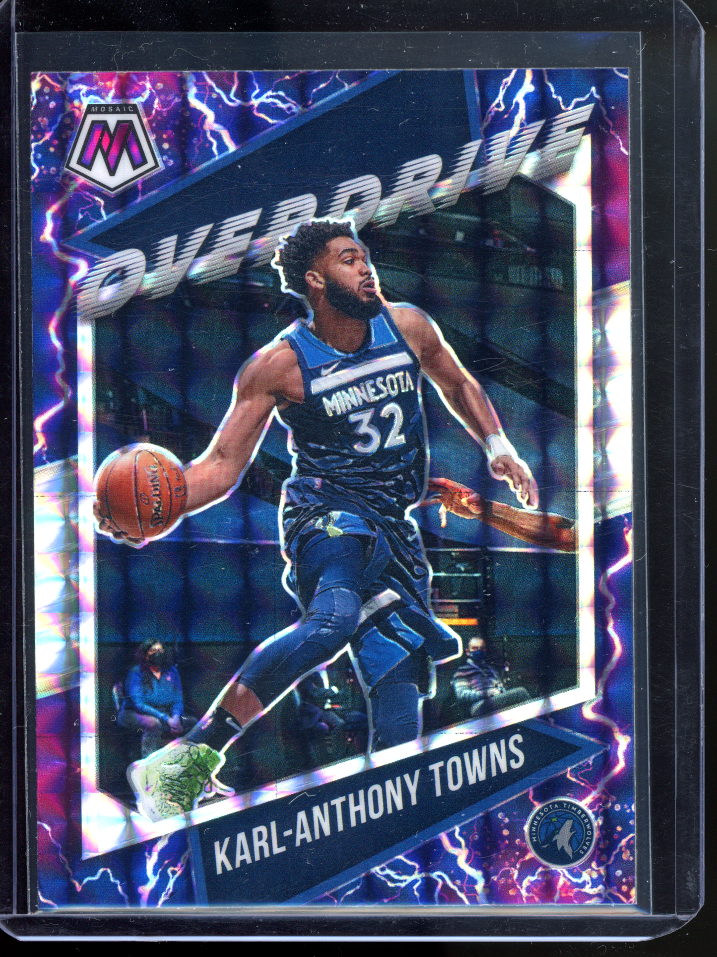 Karl-Anthony Towns Overdrive I 2020-21 Panini Mosaic Prizm