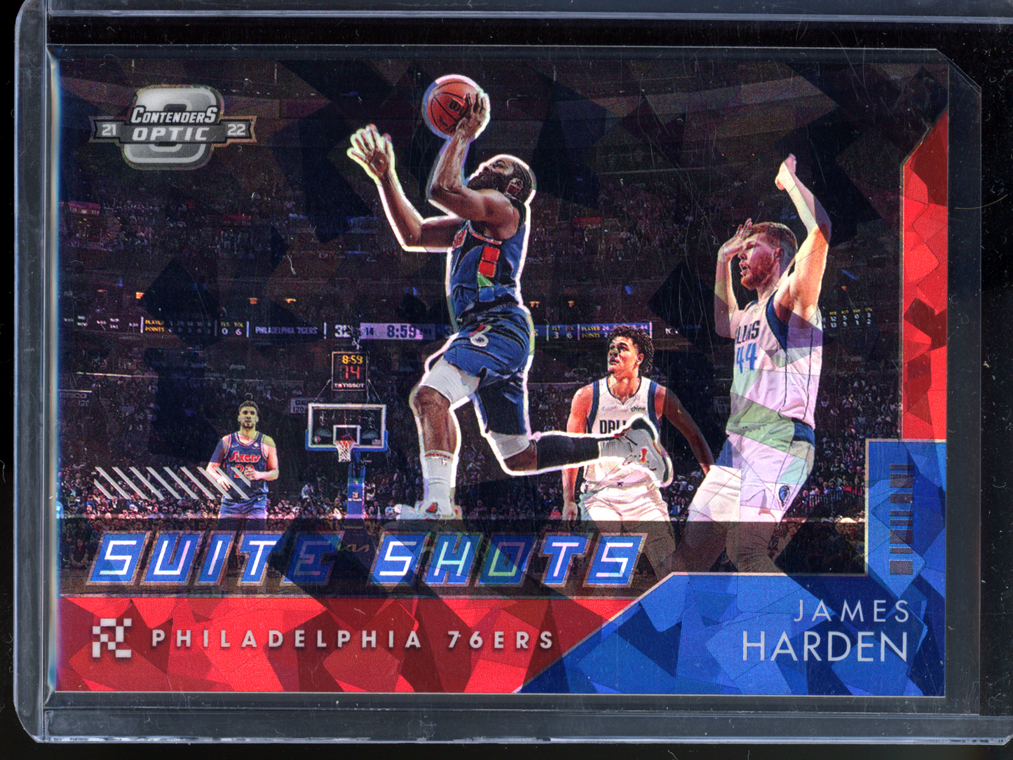 James Harden Suite Shots Red Ice I 2020-21 Panini Contenders Optic Prizm