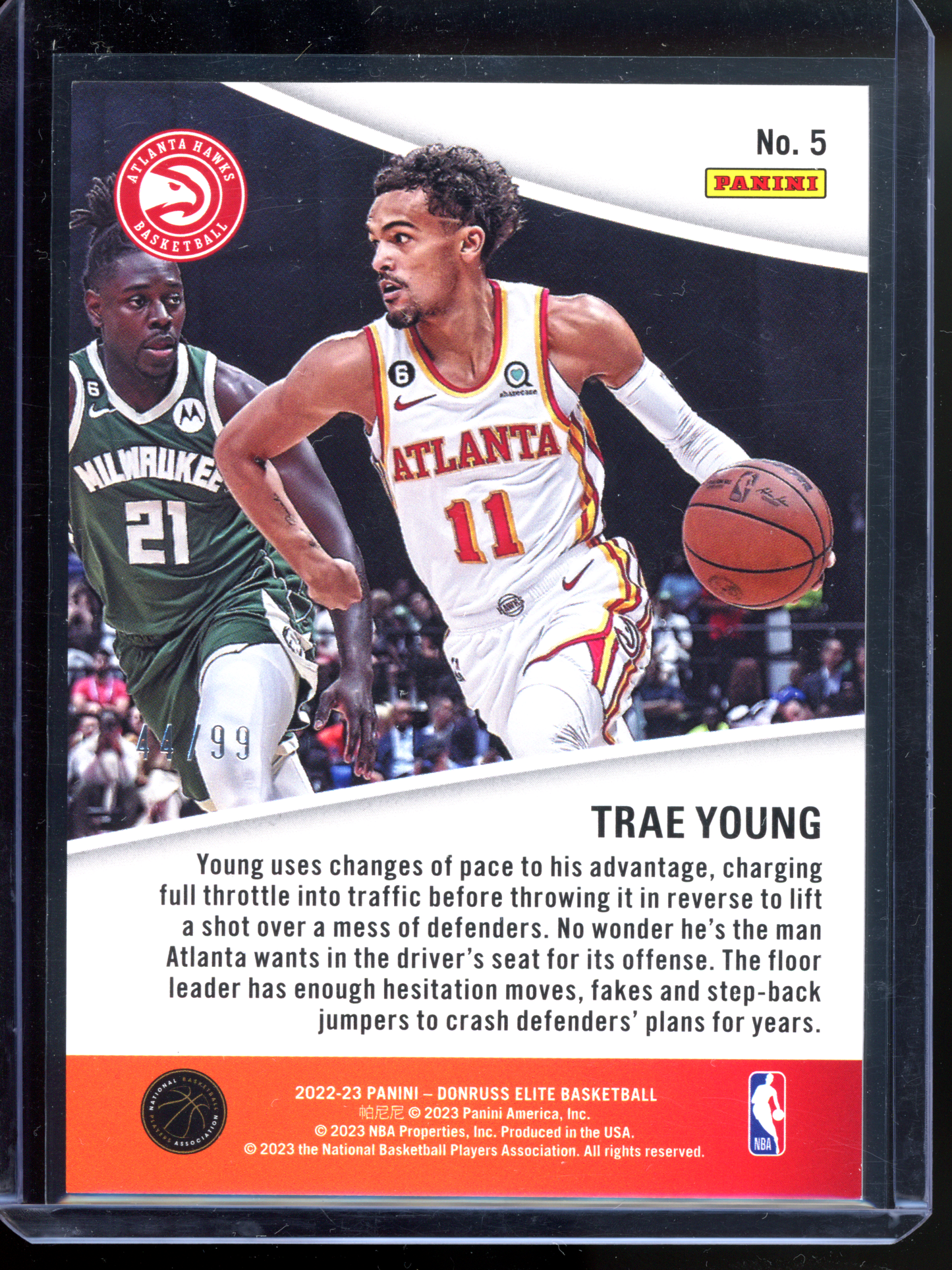 Trae Young Full Throttle Blue - Limitiert auf 99 I 2019-20 Panini Donruss Elite