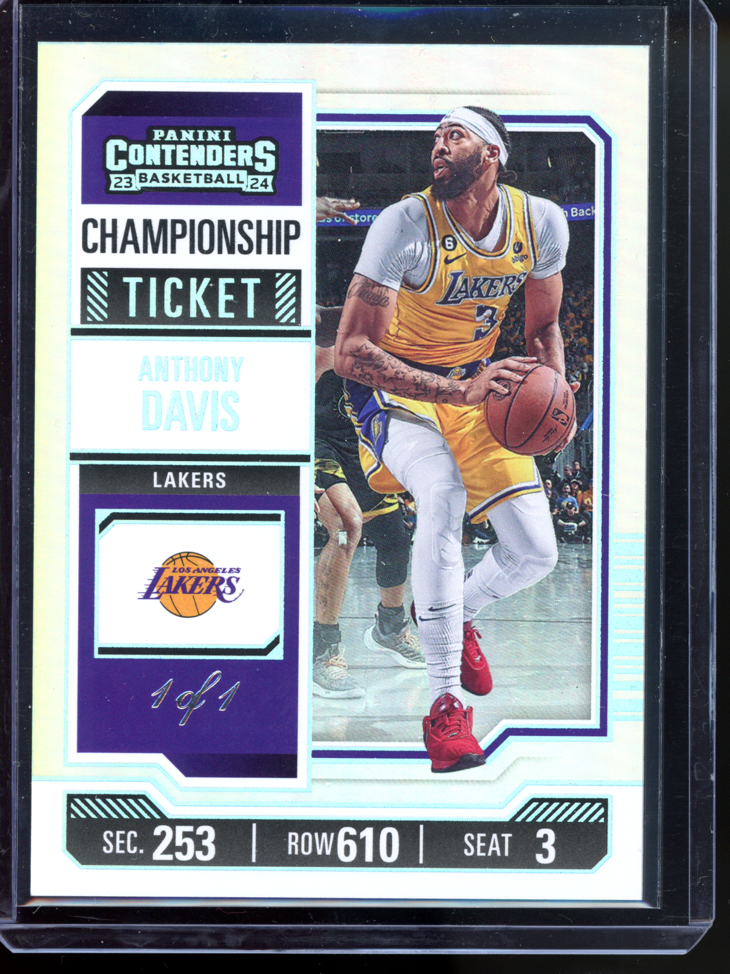 Anthony Davis 1/1 Championship Ticket - Einmalig auf der Welt! I 2023-24 Panini Contenders Optic