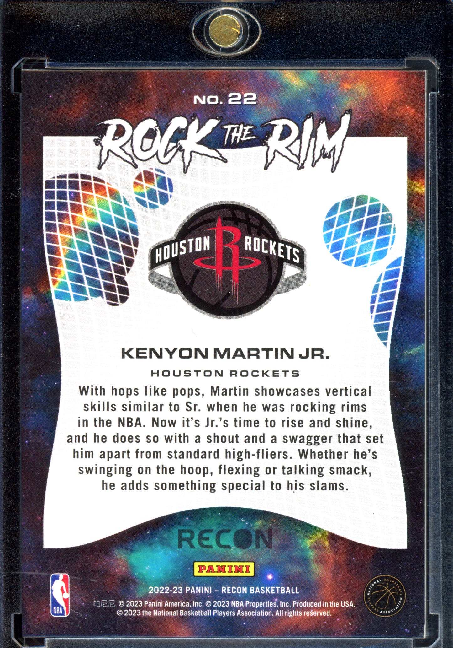 Kenyon Martin Jr. Rock The Rim 1/1 - Einmalig auf der Welt! I 2022-23 Panini Recon