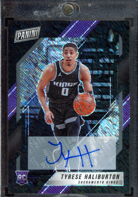 Tyrese Haliburton Autogramm Rookie National VIP Black Shimmer - Limitiert auf 10 I 2021 Panini