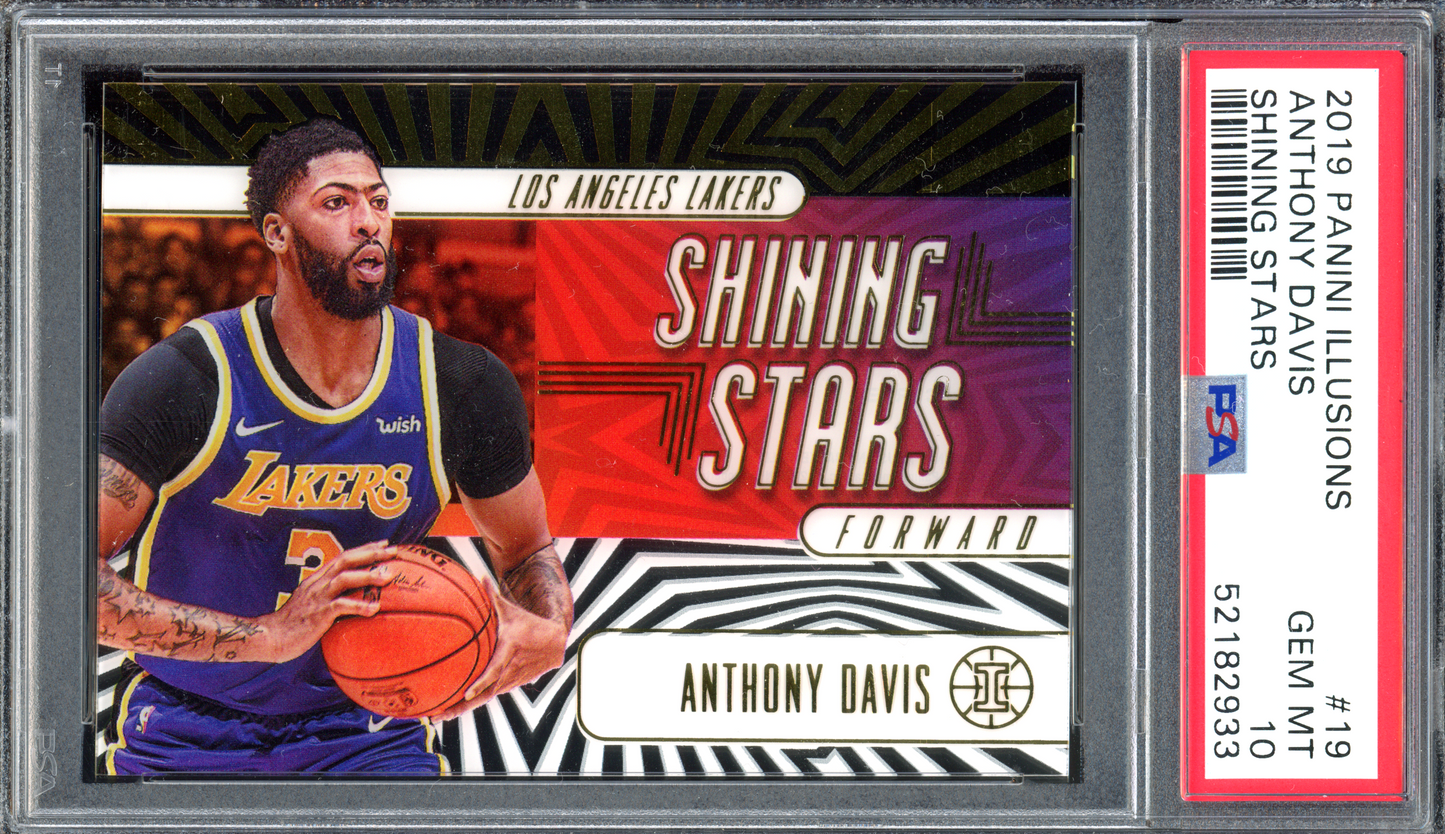 Anthony Davis Shining Stars PSA 10 I 2019-20 Panini Illusions