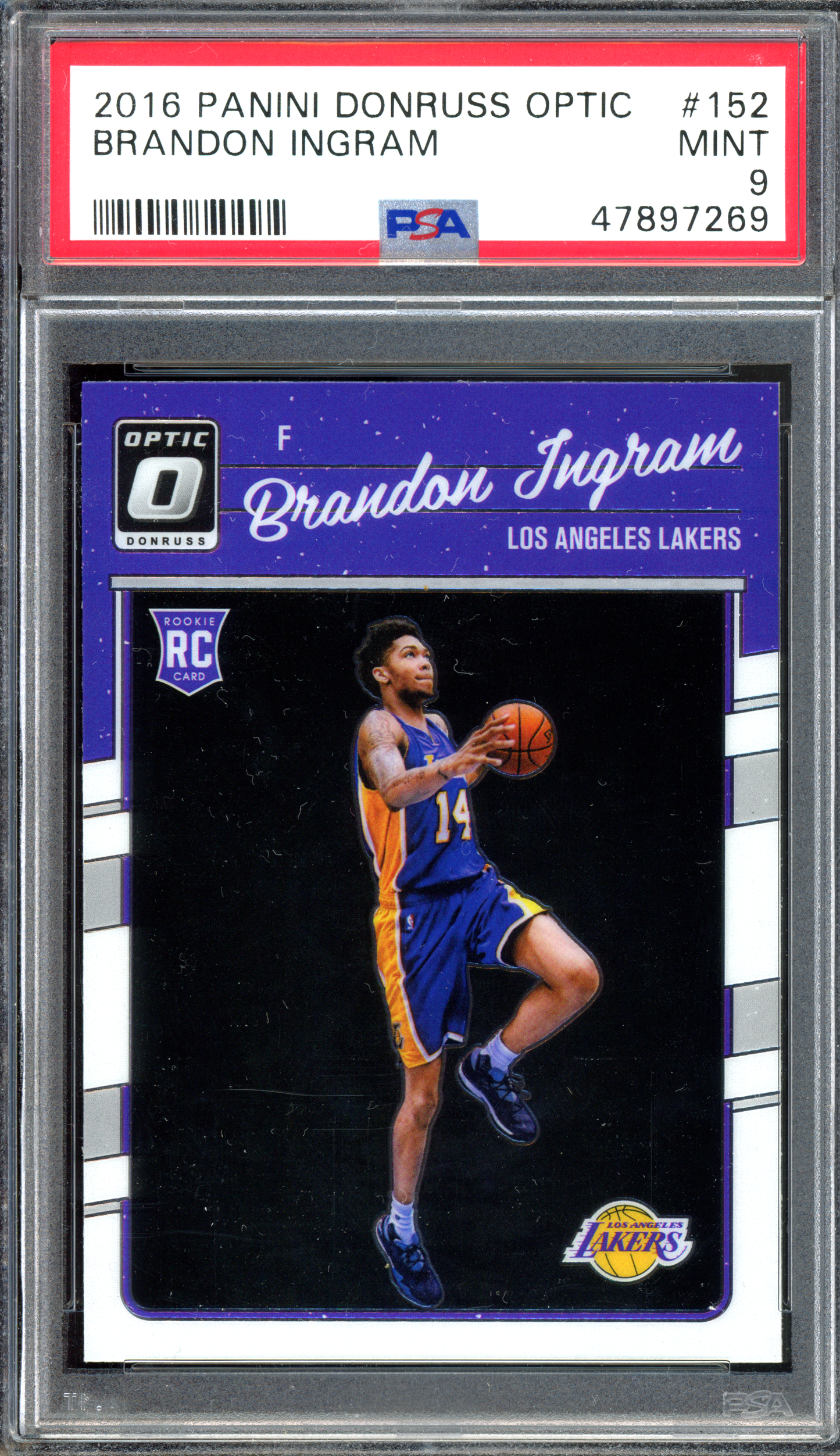 Brandon Ingram Rookie PSA 9 I 2016-17 Panini Donruss Optic