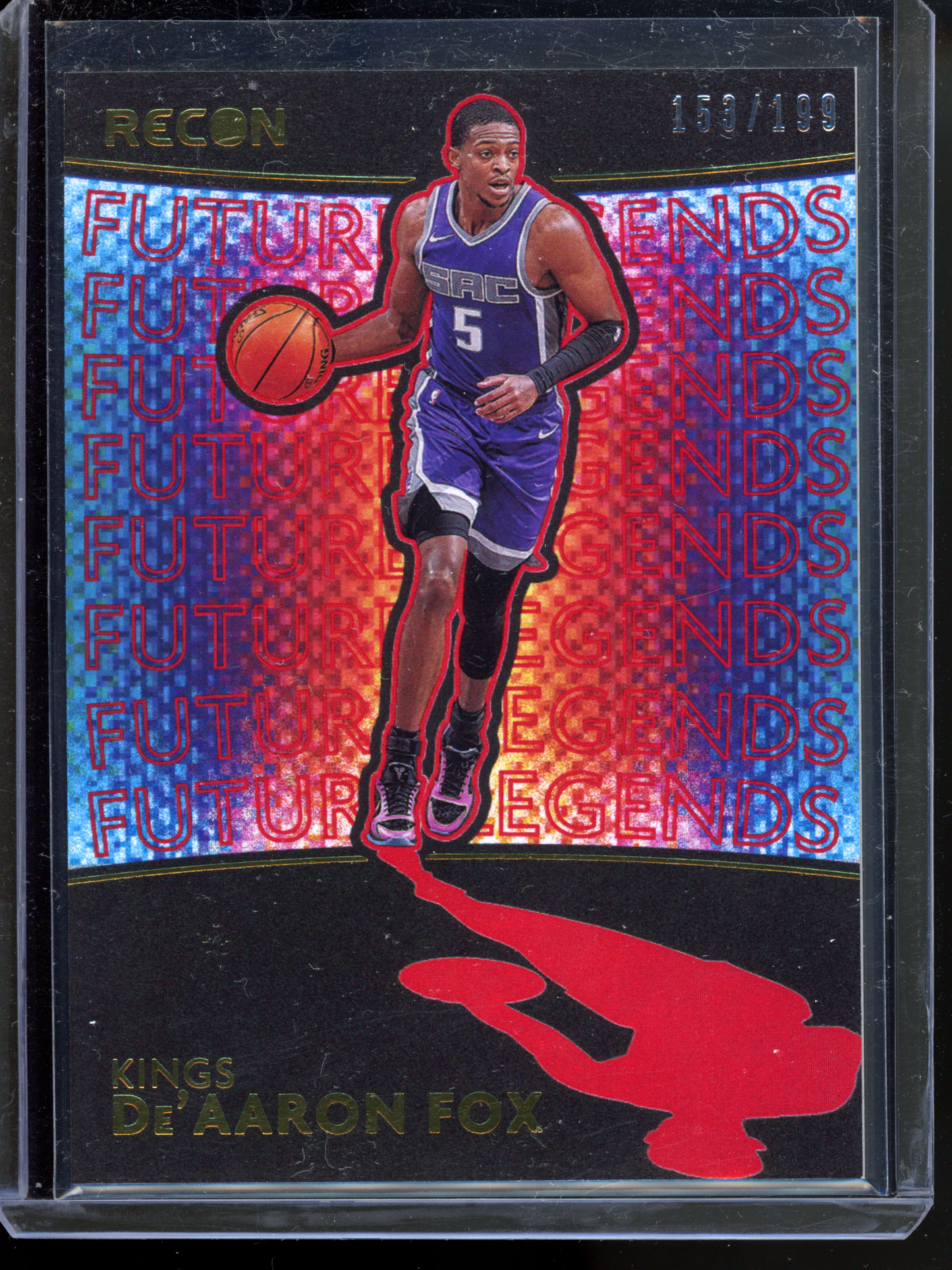 De'Aaron Fox Future Legends Red - Limitiert auf 199 I 2020-21 Panini Recon