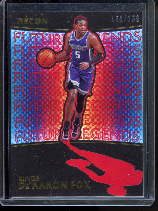 De'Aaron Fox Future Legends Red - Limitiert auf 199 I 2020-21 Panini Recon