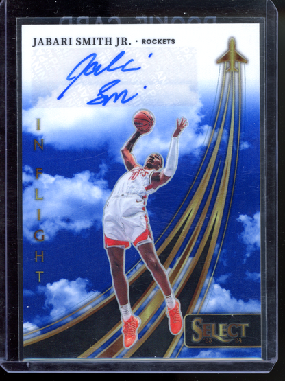 Jabari Smith Jr. Autogramm In Flight - Limitiert auf 49 I 2023-24 Panini Select