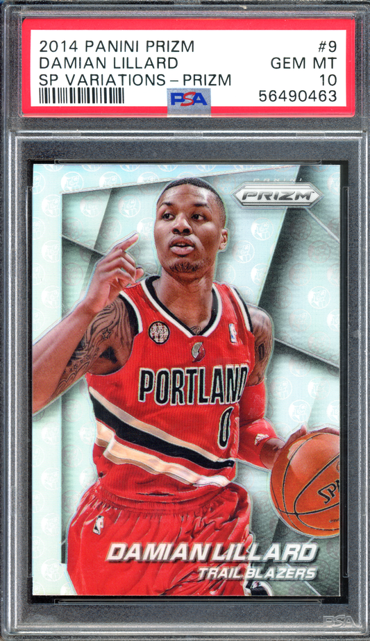 Damian Lillard SP Variations Prizm PSA 10 I 2014 Panini Prizm