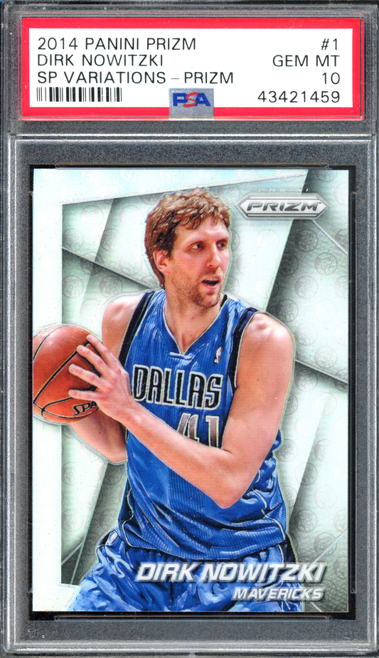 Dirk Nowitzki SP Variations Prizm PSA 10 I 2014 Panini Prizm