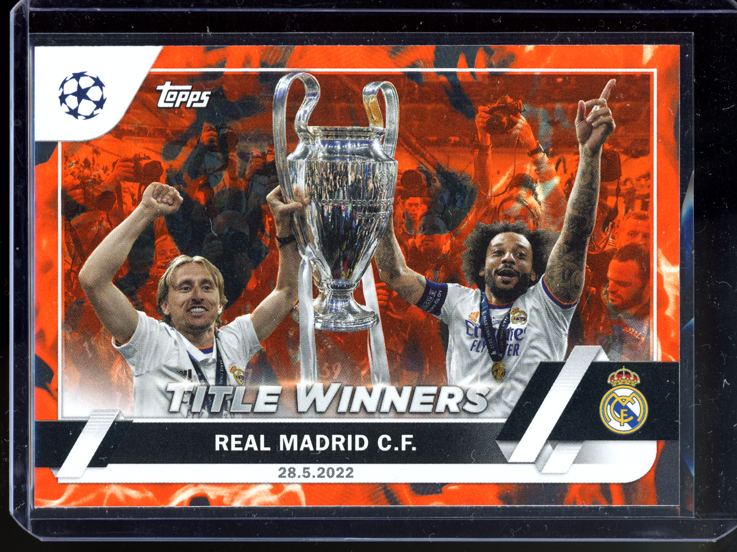 Real Madrid Title Winners Inferno Variation I 2022-23 Topps UEFA Club Competitions