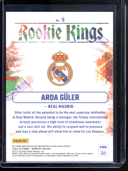 Arda Güler Rookie Kings I 2023-24 Panini Donruss