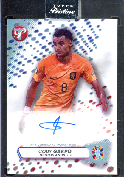 Cody Gakpo Autogramm I 2023 Topps Pristine Road to UEFA Euro 2024