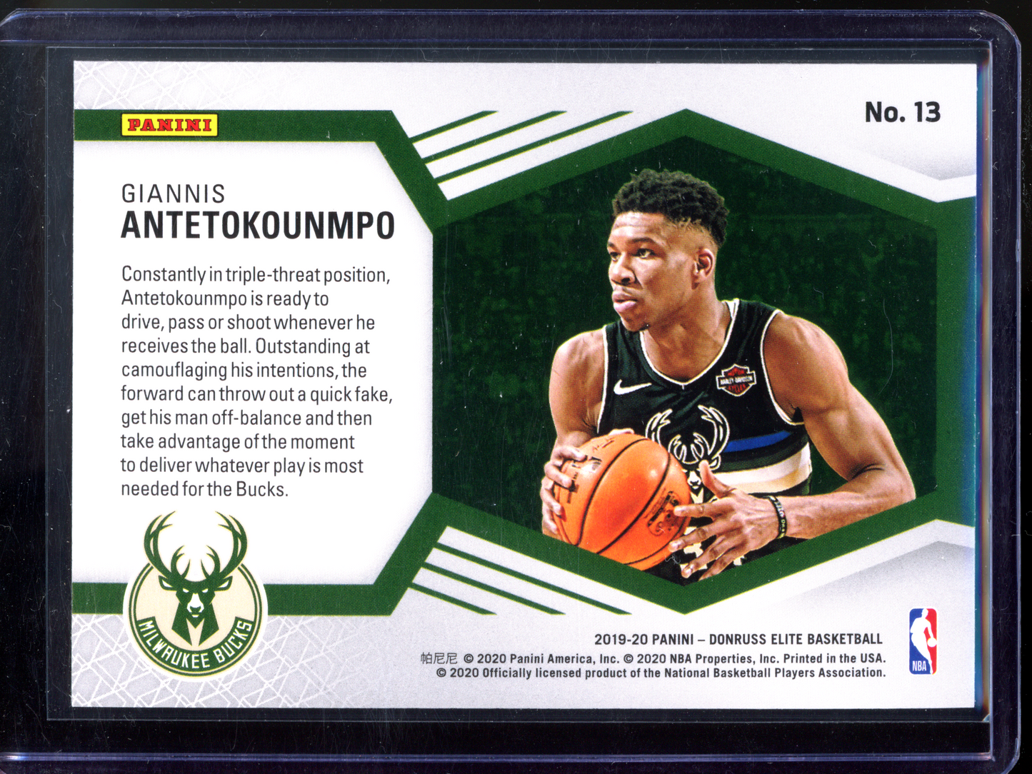 Giannis Antetokounmpo Spellbound - 2019-20 Panini Donruss Elite