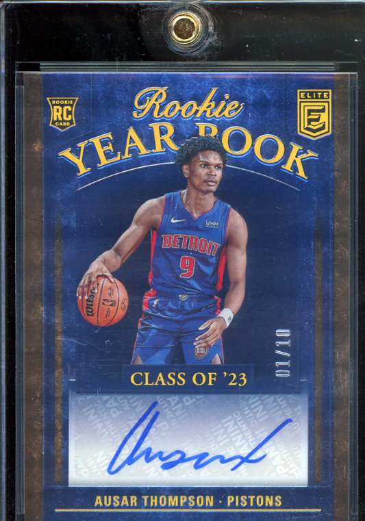 Ausar Thompson Year Book Autogramm Rookie - Limitiert auf /10 & die erste! I 2023-24 Panini Donruss Elite