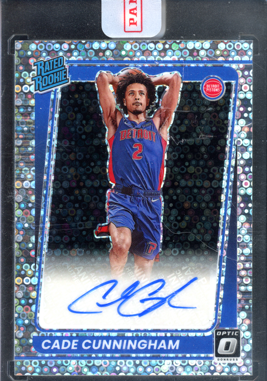 Cade Cunningham Fast Break Autogramm Rookie I 2021-22 Panini Donruss Optic