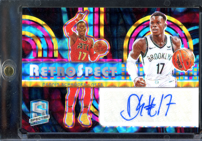 Dennis Schröder Autogramm Retrospect - Limitiert auf 75 I 2023-24 Panini Spectra